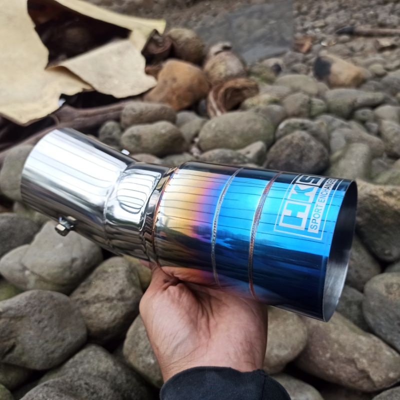 NEW ARRIVAL Ujung knalpot mobil muffler cutter mobil Diesel Pemasangan baut