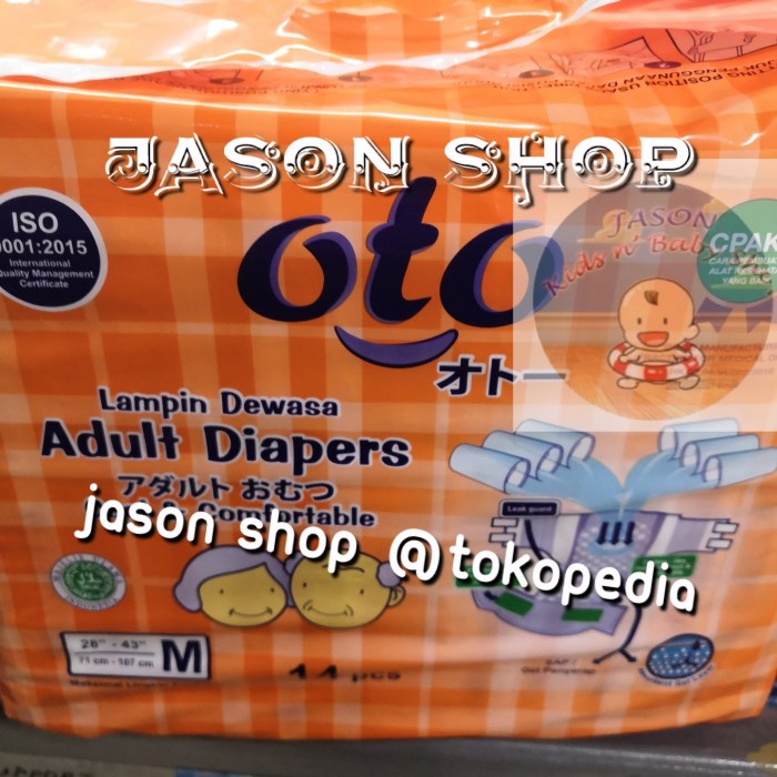 Ready Popok dewasa oto tape (perekat) M 14 pc/adult diapers oto M isi 14 pcs