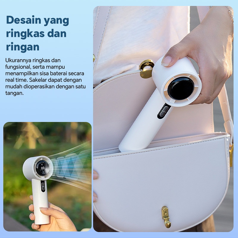 Sale Kipas turbo AC berkecepatan tinggi 100 kecepatan 4000 mAh baterai besar Kipas angin luar