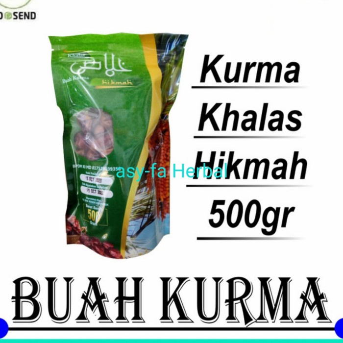 

HJK Kurma Khalas Hikmah 500 Gram Original