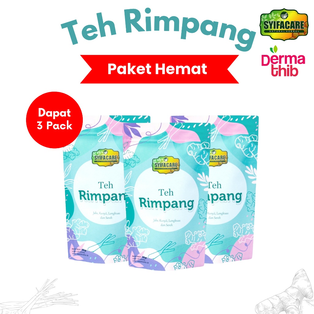 

( PROMO ) Teh Rimpang SYIFACARE Paket Hemat 3 Pack - Teh Celup Ramuan Herbal Solusi Diet Pelangsing