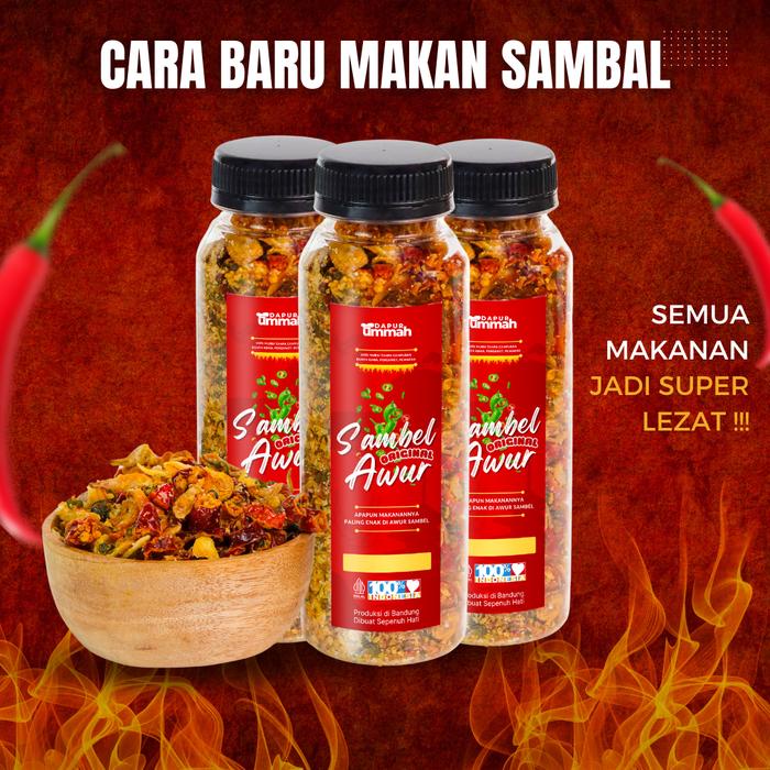 

HJK Sambel Awur - Sambal Kering Kriuk Pedas Lezat Sambel Daun Jeruk Food