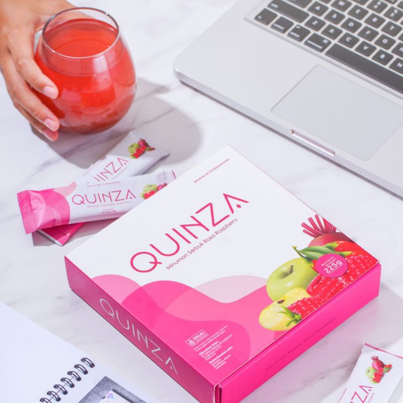 

( PROMO ) Quinza Fiber Drink/Minuman Fiber/Minuman Diet Pelangsing, Pelancar BAB(1 box isi 15