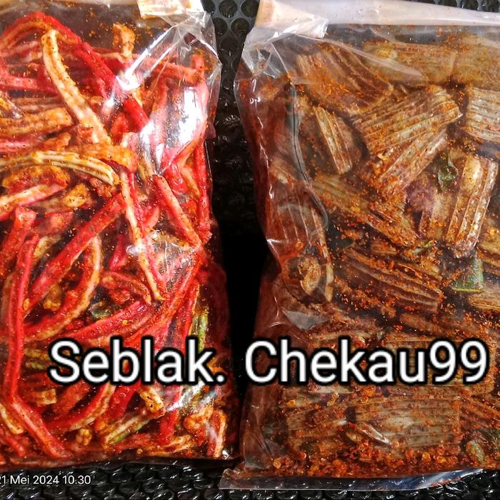 

HJK Bundling seblak kerupuk jj 1kg jaat beton 500gr jengkol 500gr pedas daun jeruk Food Snack