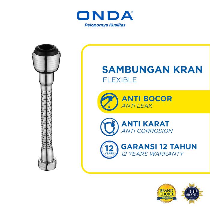 Onda Selang Fleksibel Kepala Penyambung Kran Cuci Piring Anti Bocor Sambungan Kran Fleksibel