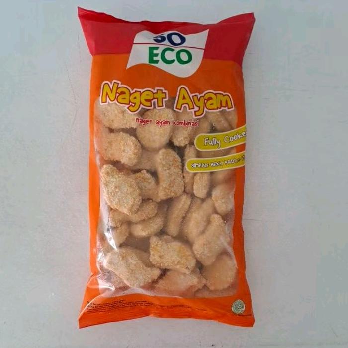 

HJK so eco chiken naget kemasan 1kg dan 500gr Makanan Frozen Ayam Food viral Nugget