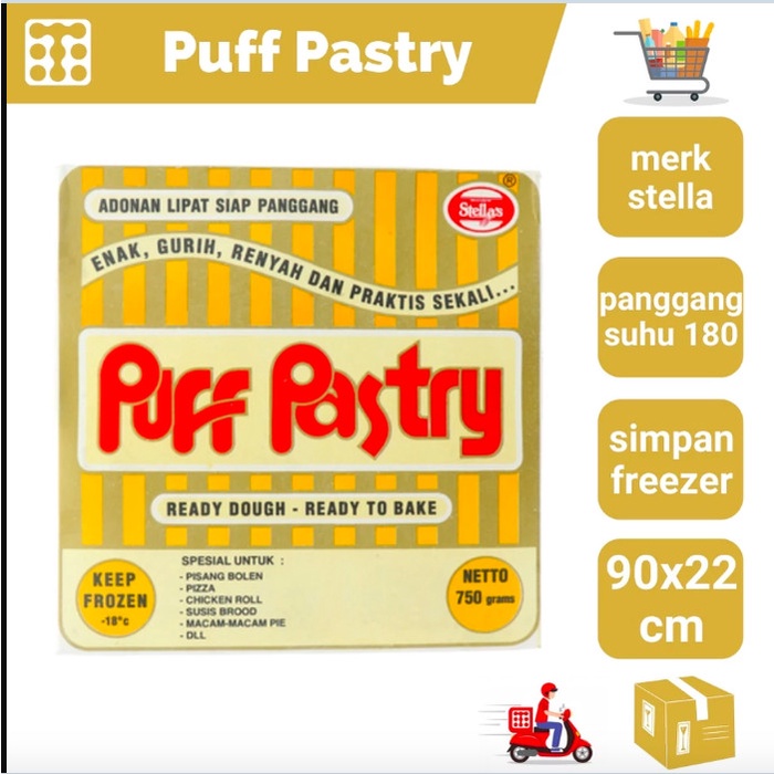 

PUFF PASTRY SHEET STELLA UKURAN 90X22