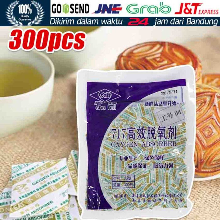 

Oxygen Absorber 30cc x 300Pcs Natural Pengawet makanan Oksigen Halal