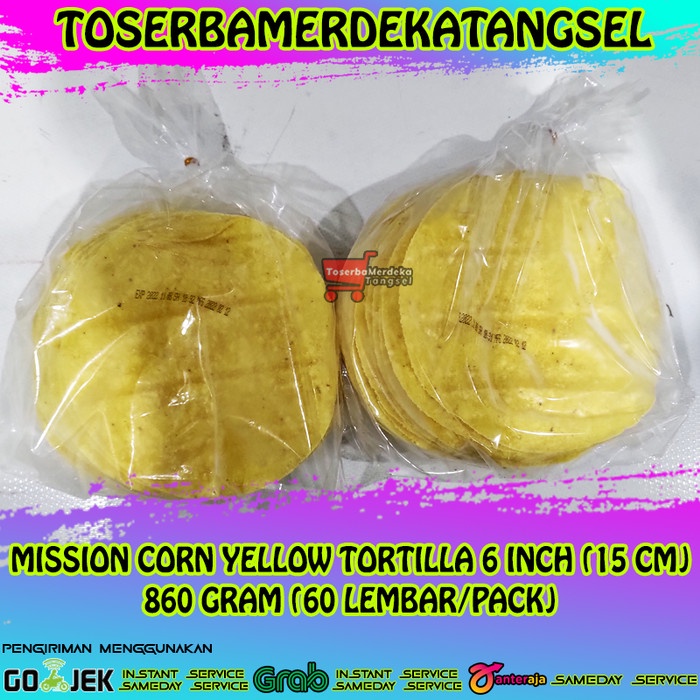 

MISSION Corn Tortilla 6' Kulit Tortila Kebab Wrap Frozen 15 Cm/60 Pcs