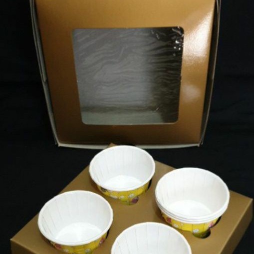DUS CUPCAKE SATUAN / DUS MUFFIN / DUS CUPCAKE GOLD PER PCS