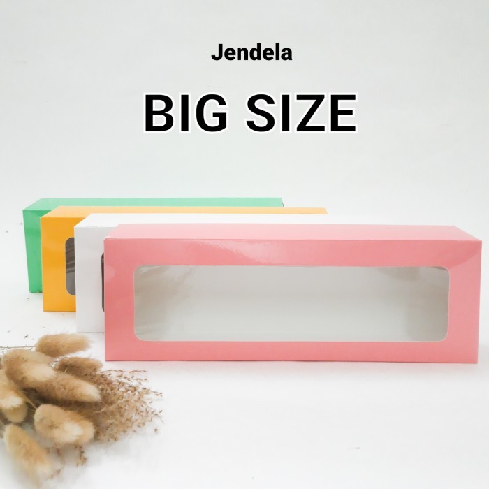 Dus Kue Box Kue Kotak Kue Dus Brownies Laminasi JENDELA BIG SIZE