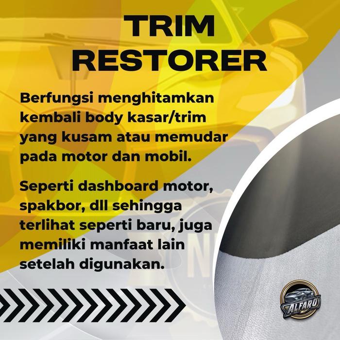 Penghitam Body Motor Permanen Alfaro Black / Aero Black / Penghitam Motor / Trim Restorer / Black