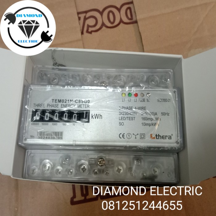 THERA KWH METER 3PHASE TEM021N-C85G0 COUNTER DIRECT