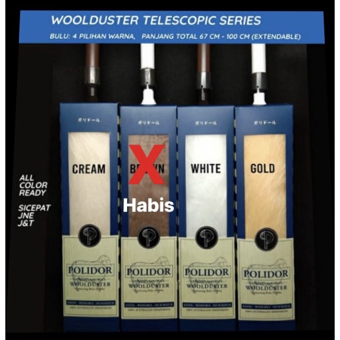 KEMOCENG TELESCOPIC BULU DOMBA AUSTRALIA-ANTI GORES