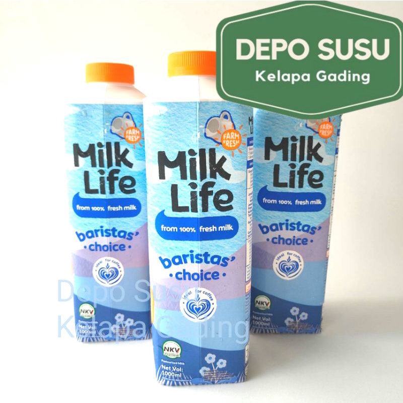 Milk Life Baristas Choice 1000ml Fresh Milk Milklife Barista Freshmilk