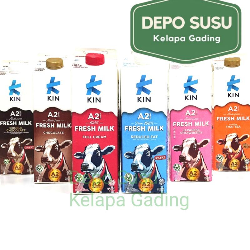 

Susu Kin Pasteurisasi Freshmilk 1 litter Full Cream / Coklat / Reduced Fat / Thai Tea Segar Fresh
