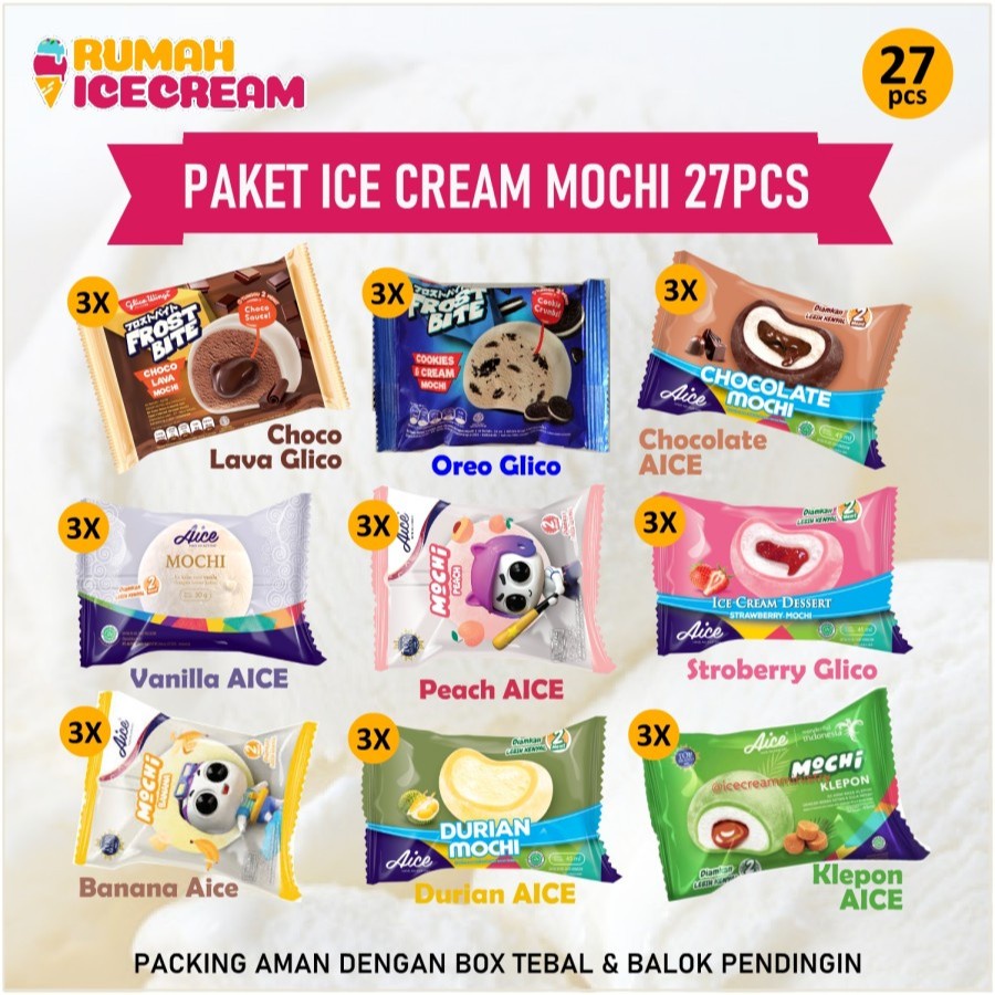

Es Krim Mochi Aneka Rasa 27 pcs