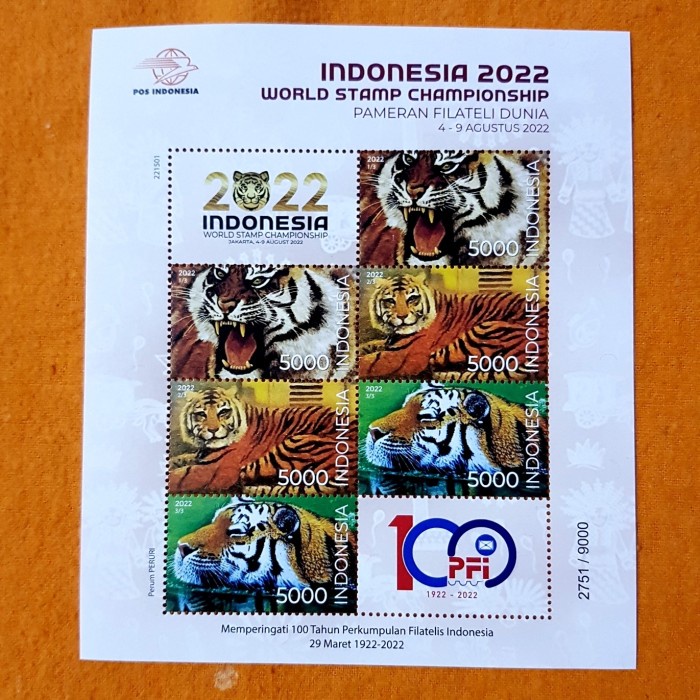 

PRANGKO INDONESIA 2022 WORLD STAMP CHAMPIONSHIP 4-9 AGUSTUS 2022. SET