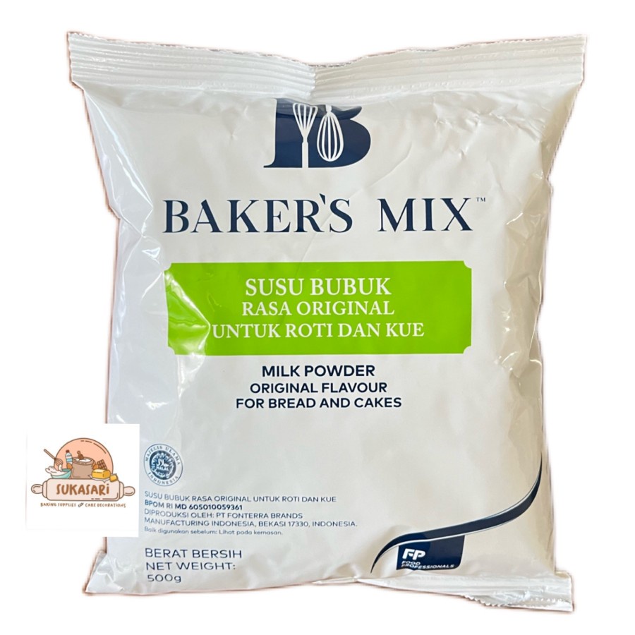 

Baker's Mix Bakers Mix Milk Powder 500gr Fonterra Susu Bubuk full cream