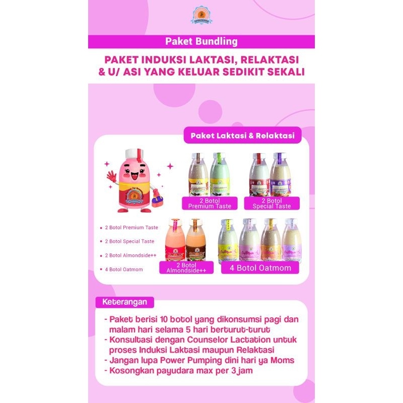 

PAKET INDUKSI LAKTASI,RELAKTASI & ASI YG KELUAR SEDIKIT SEKALI