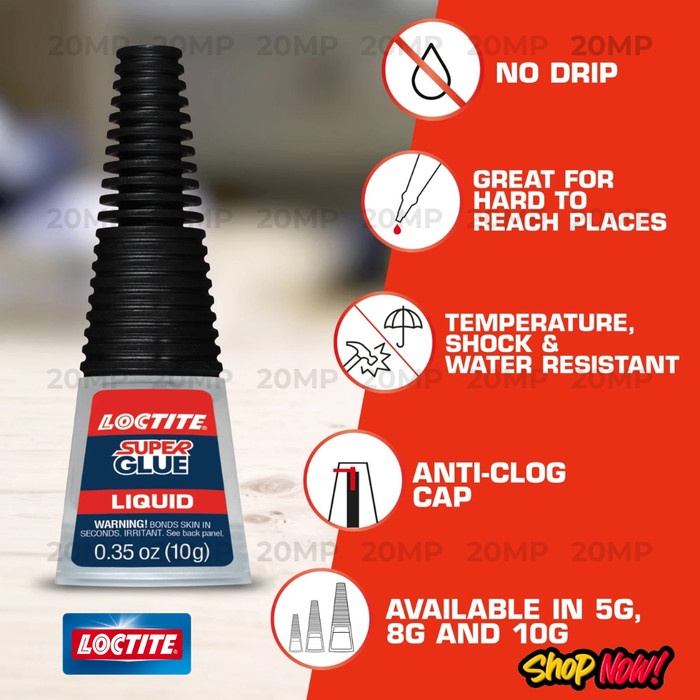 

SALE TERBARU LOCTITE LEM PEREKAT SUPER LONGNECK BOTTLE USA READYY