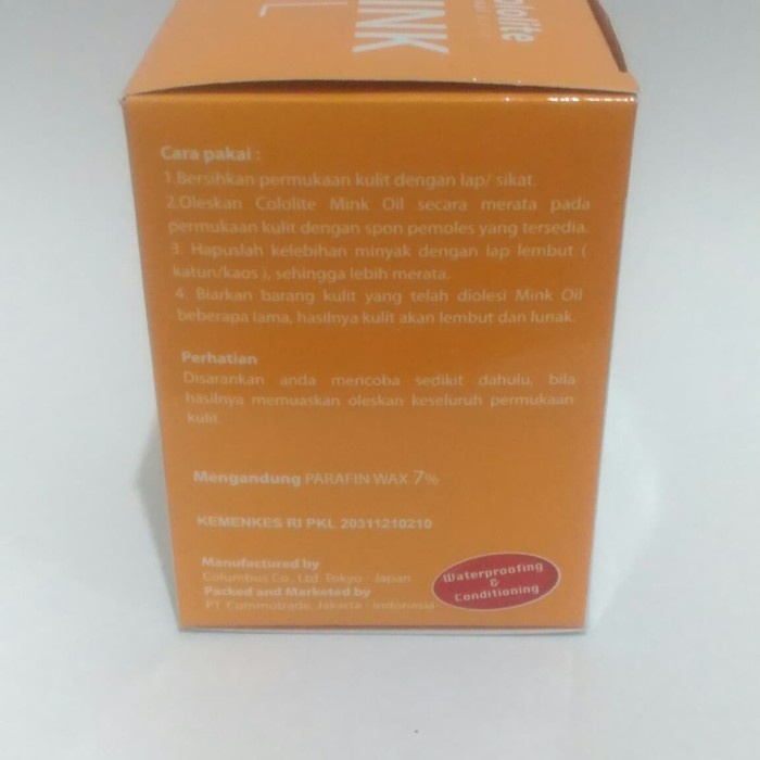 Cololite Mink Oil / Semir Kulit Mink Oil Outdoor Shoes Protector