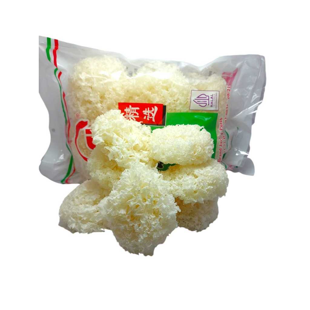 

Jamur Es 100 Gram - Halal - Jamur Putih Super / Jamur Salju / Pek Bokni Bok ni / White Fungus
