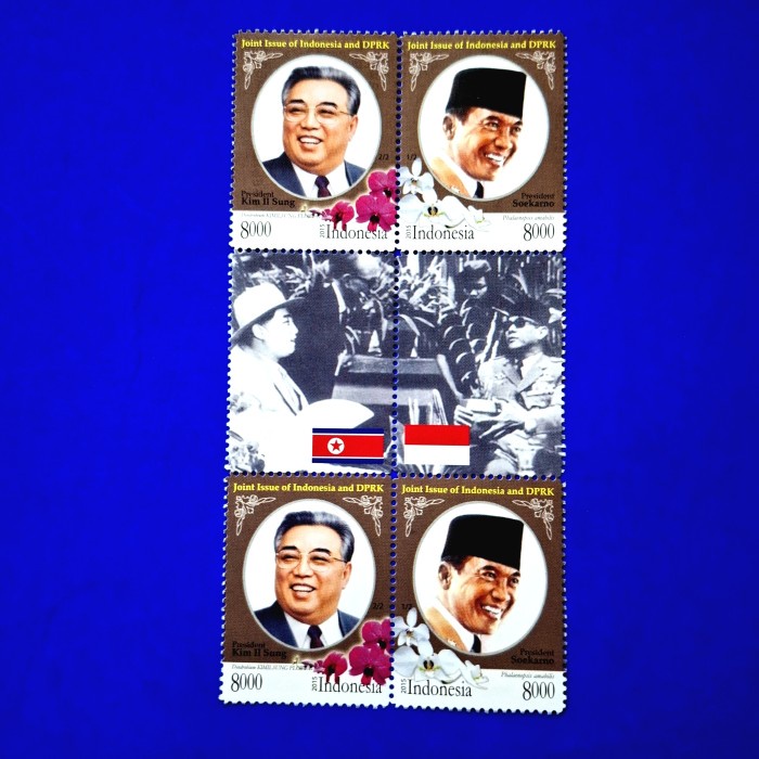 

PERANGKO/PRANGKO INDONESIA TERBIT BERSAMA KOREA. SUKARNO & KIM IL SUNG