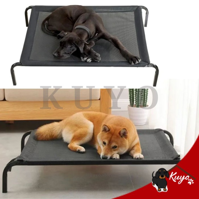 Dog Duracot Pet Elevated Bed Cot Tempat Tidur Anjing Hewan Anti Lembab Washable Breathable