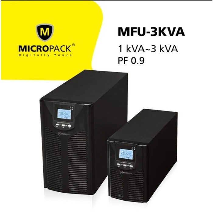 BISA GOSEND UPS MICROPACK MFU-1KVA - ONLINE UPS 1KVA MICROPACK MFU1KVA KUALITAS TERBAIK
