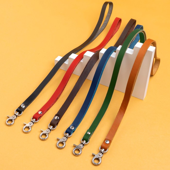 

ATKJaya- Gantungan tali ID card kulit asli - genuine leather lanyard name tag
