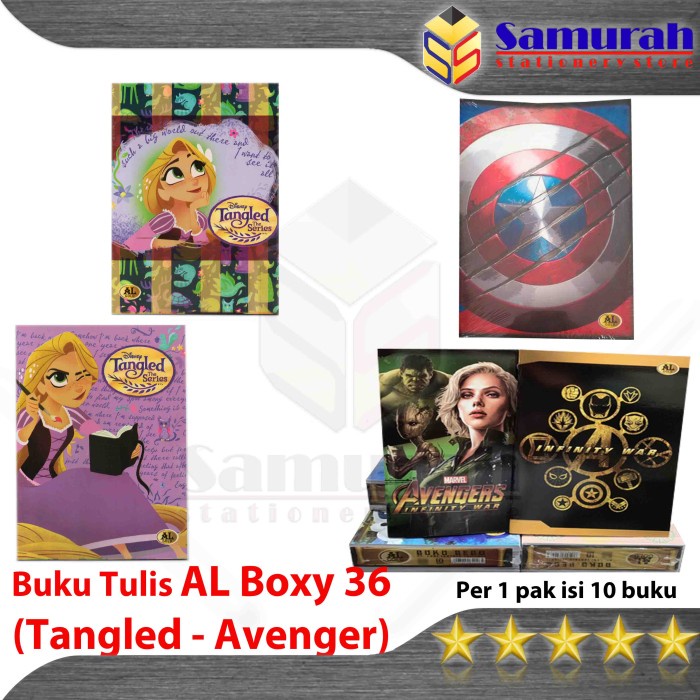 

ATKJaya- Buku Tulis AL Gold Boxy 36 Lembar Frozen / B5 Bigboss Avenger 36 Lbr