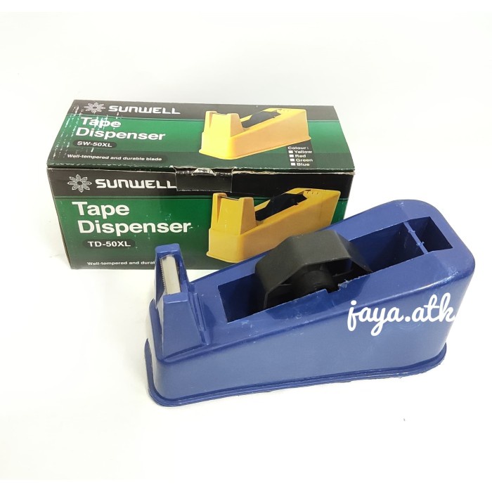 

ATKJaya- TAPE DISPENSER TEMPAT SOLASI ISOLASI BESAR 50 XL PEMOTONG SOLASI BESAR