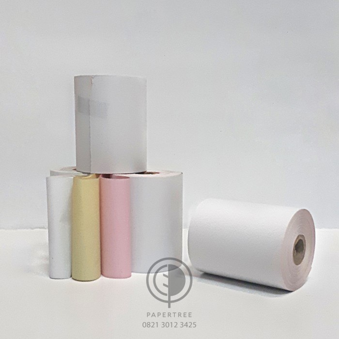 

ATKJaya- [DUS] Paper Roll / Kertas Struk Kasir 75x60mm NCR 3 Ply