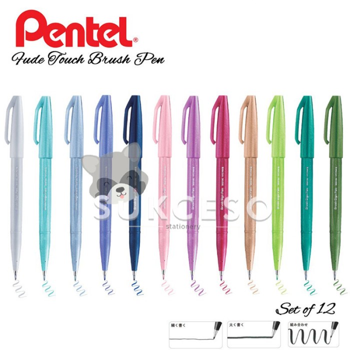 

ATKJaya- NEW Pentel Touch Brush Sign Pen Colouring Kuas Spidol Lettering Doodle