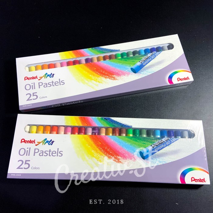 

ATKJaya- Crayon Pentel Oil Pastels 25 Warna