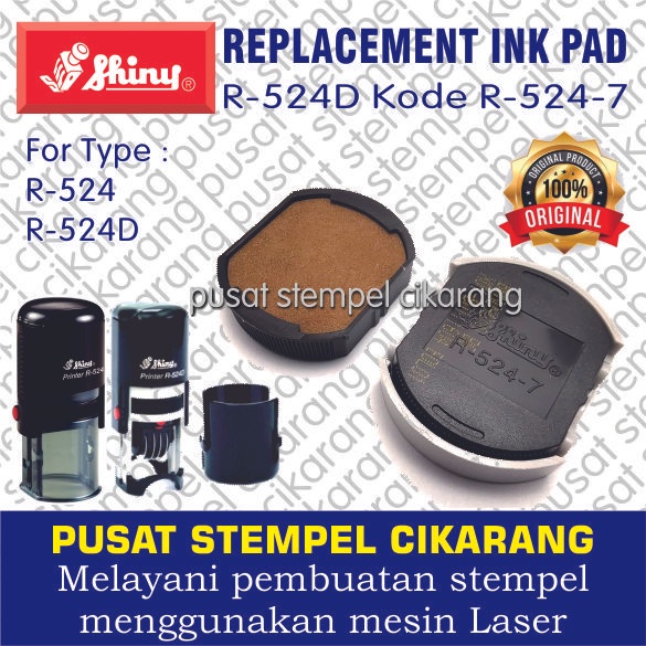 

ATKJaya- Bantalan Stempel / Replacement Ink Pad Shiny / R-524-D