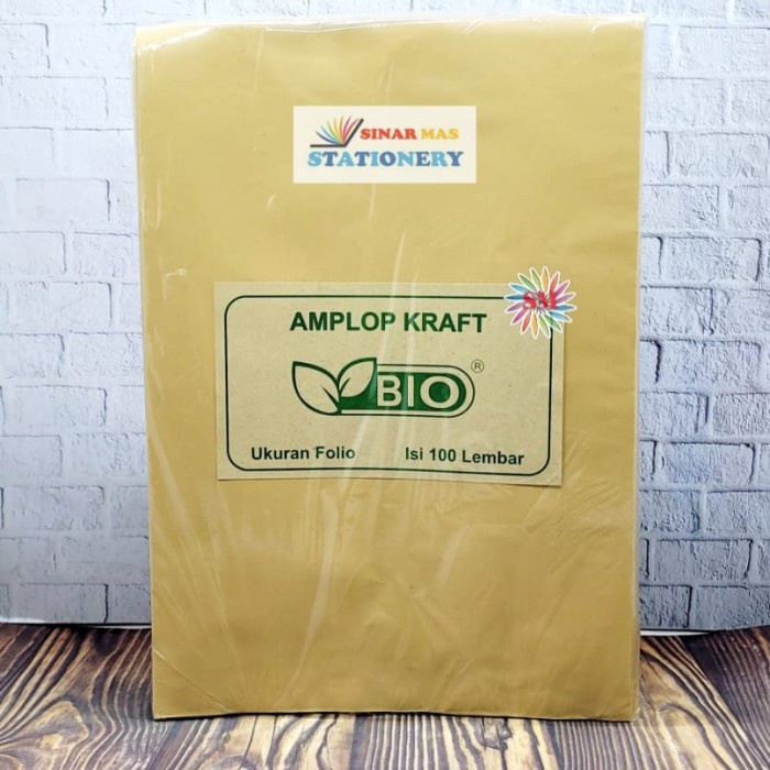 

ATKJaya- Amplop Coklat Folio Polos Bio / Amplop Coklat F4 Murah ( 100 lembar )