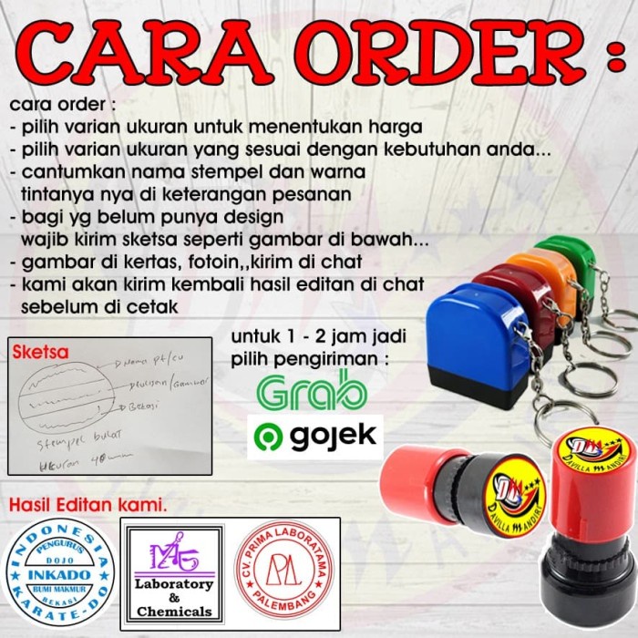 ATKJaya- Stempel / Stempel Otomatis / stempel Flash Bulat