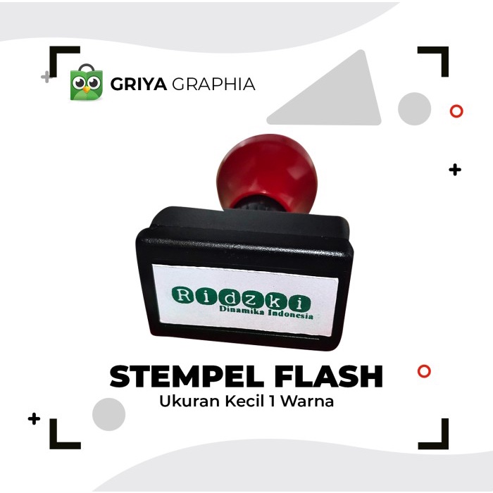 

ATKJaya- Stempel Flash Otomatis Ukuran Kecil 2 warna Pengerjaan kilat