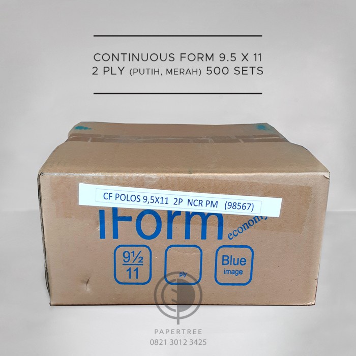 

ATKJaya- CONTINUOUS FORM i-Form Econo 2 PLY 9.5 x 11 atau 9.5 x 11 /2 (bagi 2)