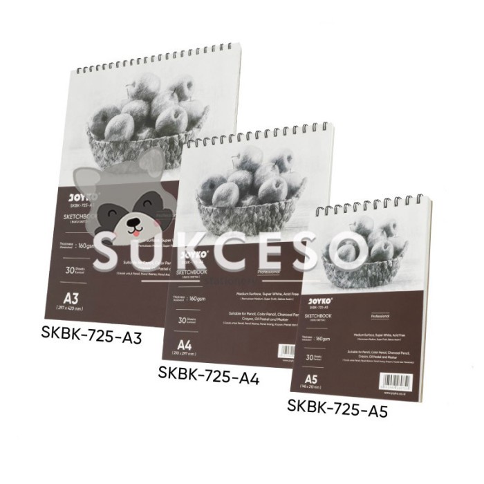 

ATKJaya- Joyko Sketch Book SKBK-725 / Buku Sketsa Gambar Ukuran A3 A4 A5