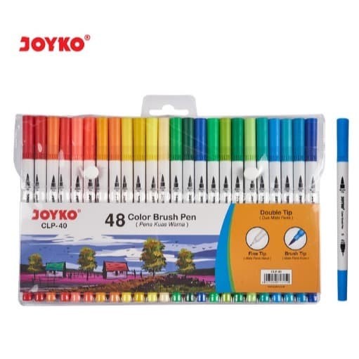

DUAL BRUSH PEN JOYKO 48 WARNA CLP-40