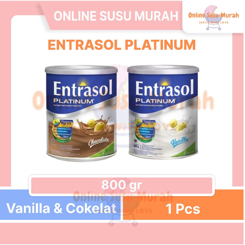 

ENTRASOL PLATINUM VANILA COKLAT 800GR SUSU DEWASA 800 GR SSKL
