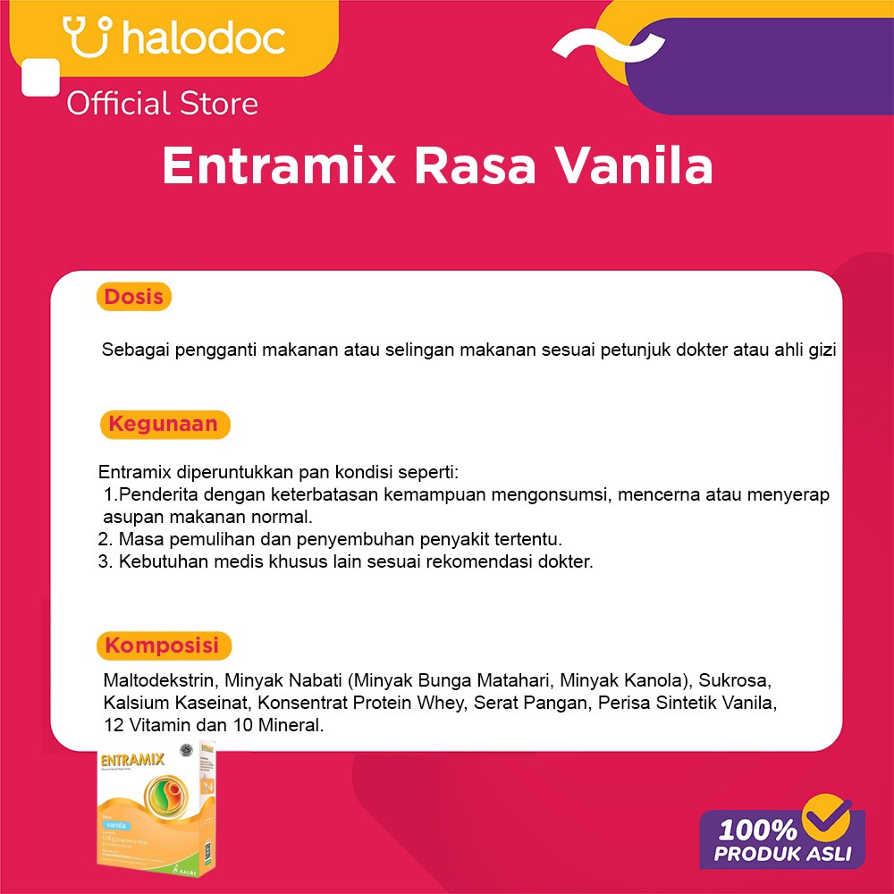 

Entramix Rasa Vanila 174 g