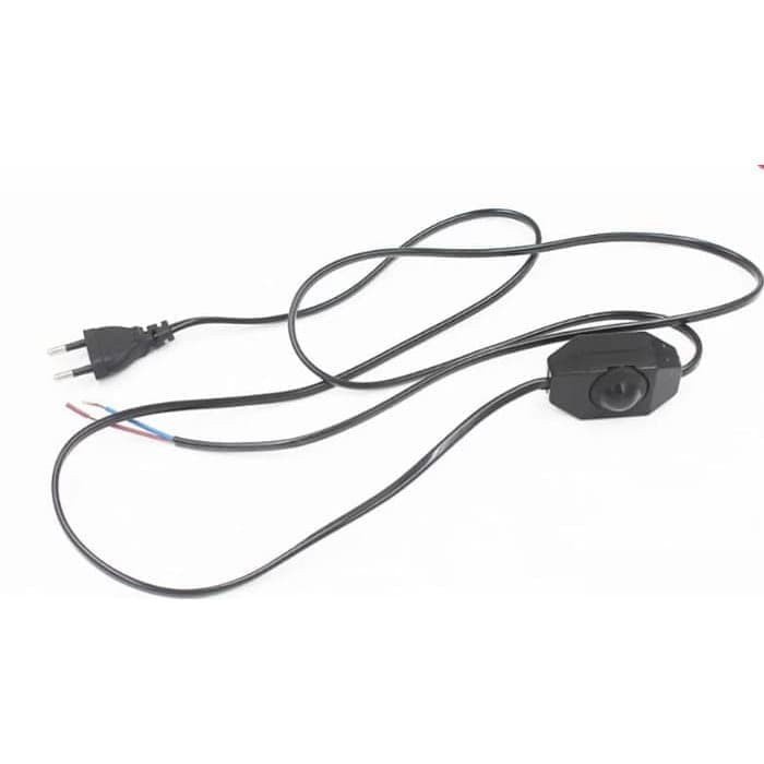 / Kabel Saklar ON OFF Dimmer Kabel Power Lampu Led Hias Steker