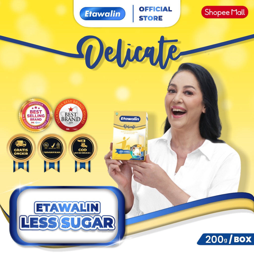 

Etawalin Delicate Susu Kambing dengan Kandungan Bahan Herbal Alami Rendah Gula isi 200 gr