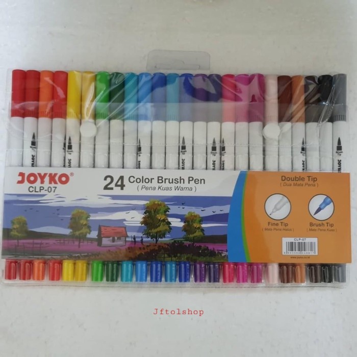 

JOYKO COLOR BRUSH PEN - DOUBLE TIP SET ISI 24 WARNA