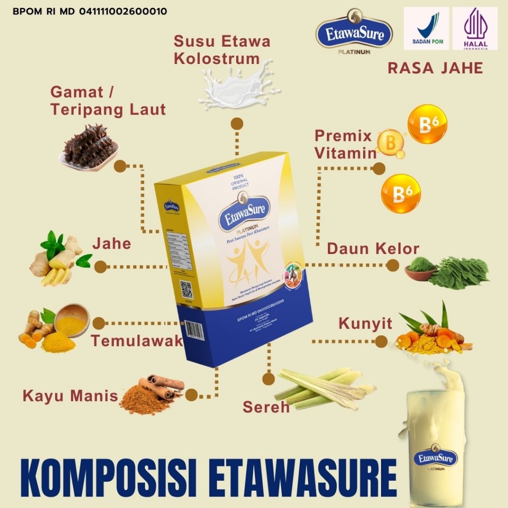 

Paket 2box Etawasure Susu Etawasure Platinum Susu Etawa Susu Bubuk Etawa Etawsure Susu Nyeri Sendi