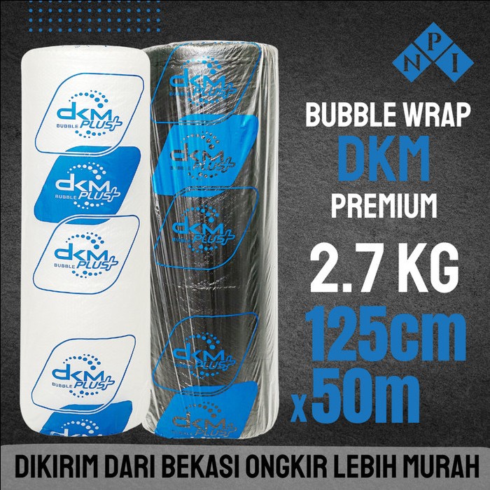 

SOUVEN- DKM Plus Premium Plastik Bubble Wrap Hitam Bening 50 Meter Bubblewrap